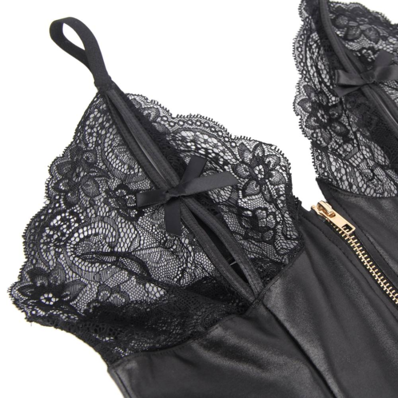 LINGERIE QUEEN - TEDDY CON CERNIERA S/M