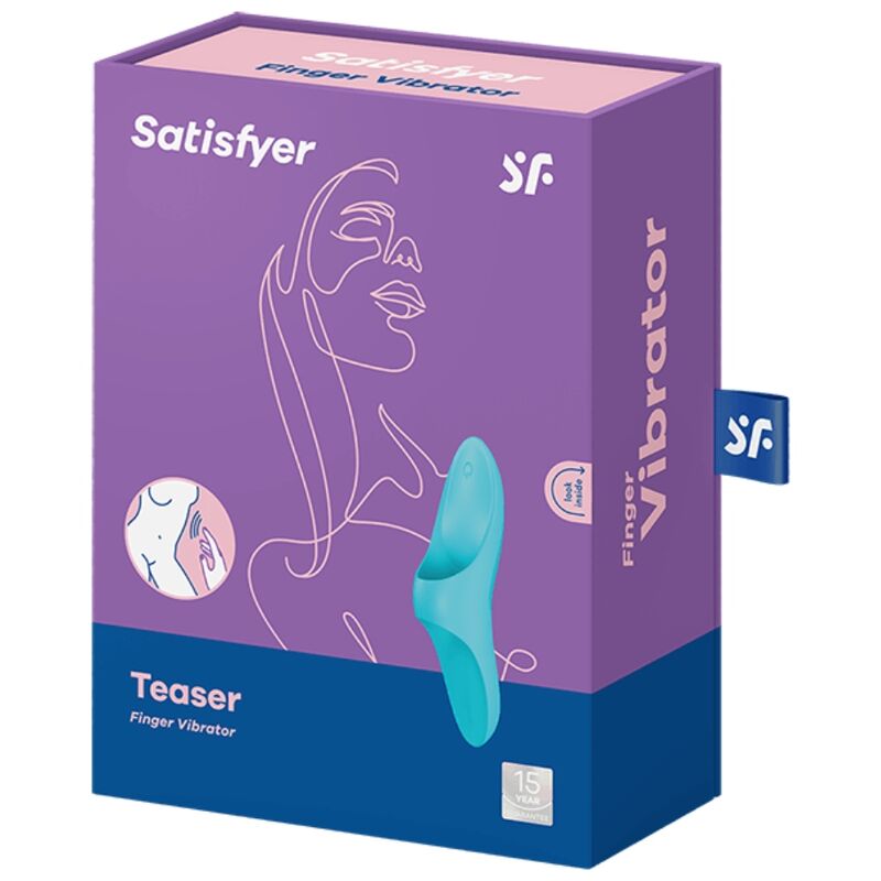 SATISFYER - TEASER VIBRATORE DA DITO LUCE BLU