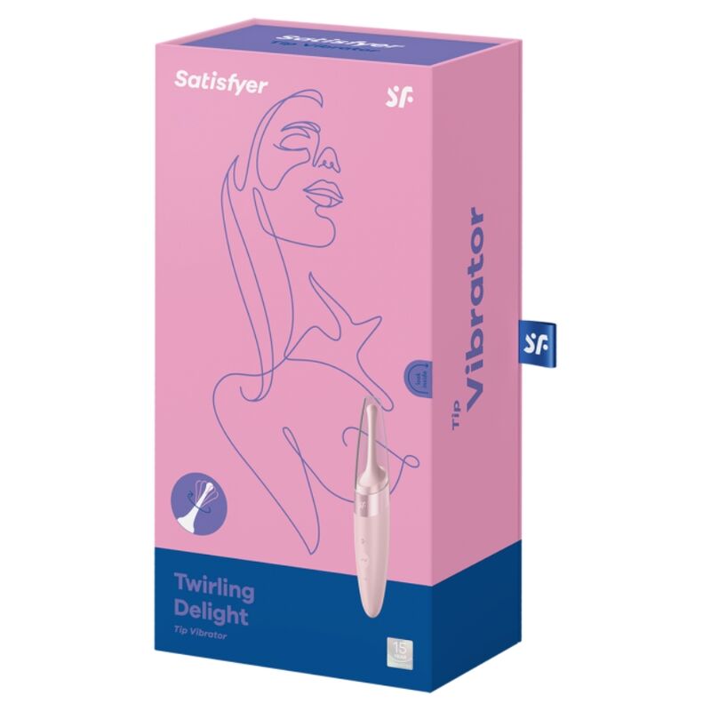 SATISFYER - VIBRATORE TWIRLING DELIGHT CON PUNTA DEL CLITORIDE ROSA