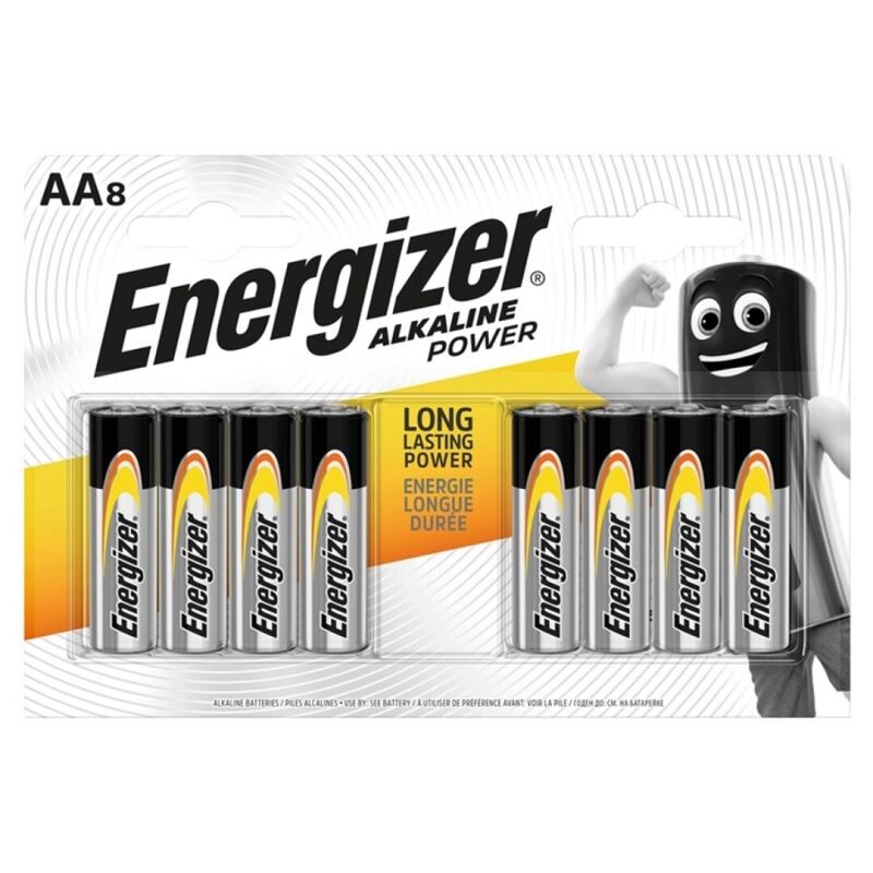 ENERGIZER - BATTERIA ALCALINICA AA LR6 8 UNITÀ