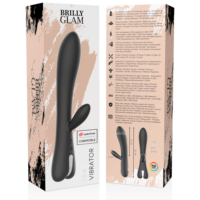 BRILLY GLAM - VIBRATORE ERIK WATCHME COMPATIBILE CON TECNOLOGIA WIRELESS