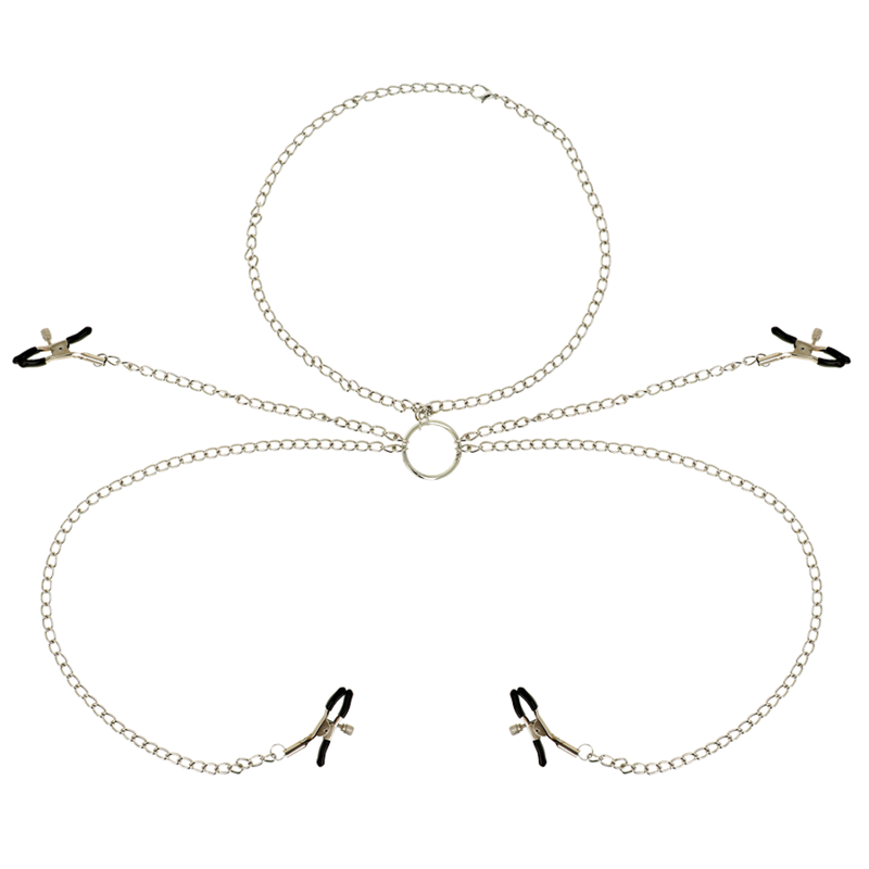 OHMAMA FETISCH 4 NIPPELKLEMMEN MIT KETTENKETTE