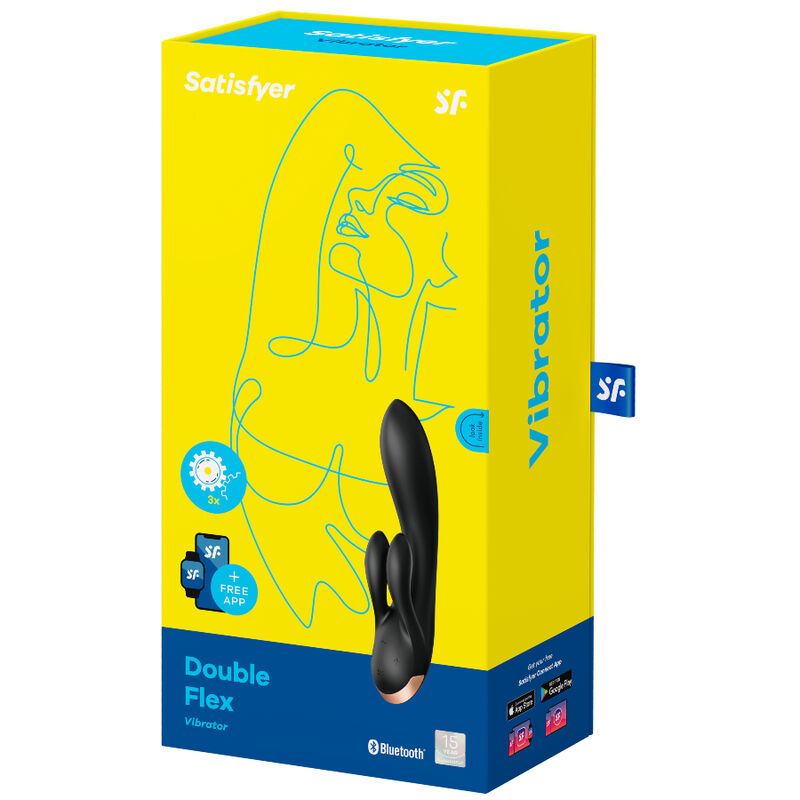 SATISFYER - DOPPELFLEX-VIBRATOR-APP WEISS