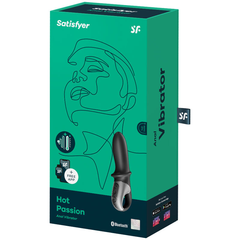 SATISFYER - HOT PASSION APP VIBRATORE ANALE NERO