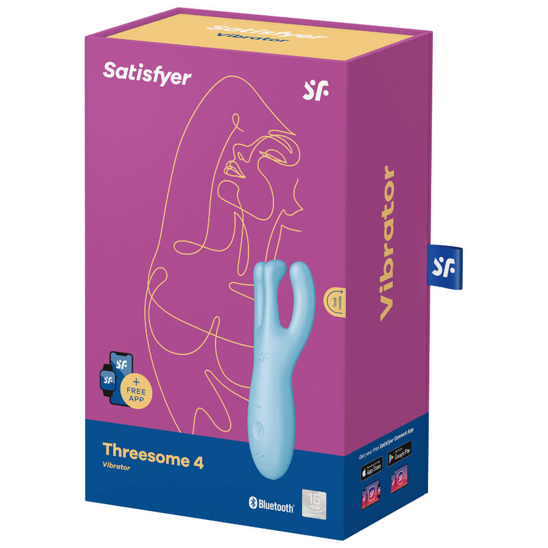 SATISFYER - APP VIBRATORE A TRE 4 ROSA