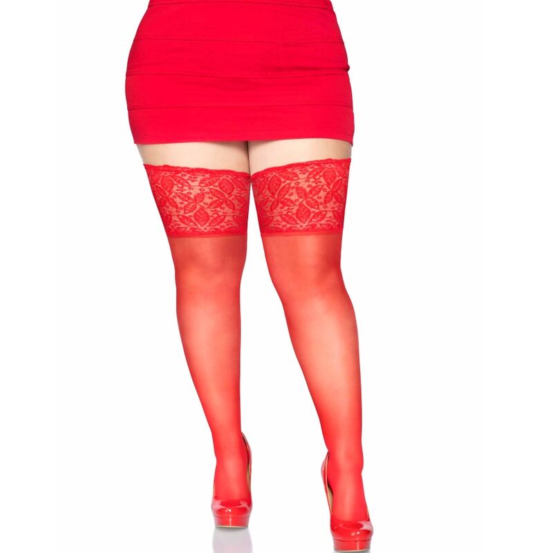 LEG AVENUE - AUTOREGGENTI TRASPARENTI COSCIA SU TAGLIA UNICA