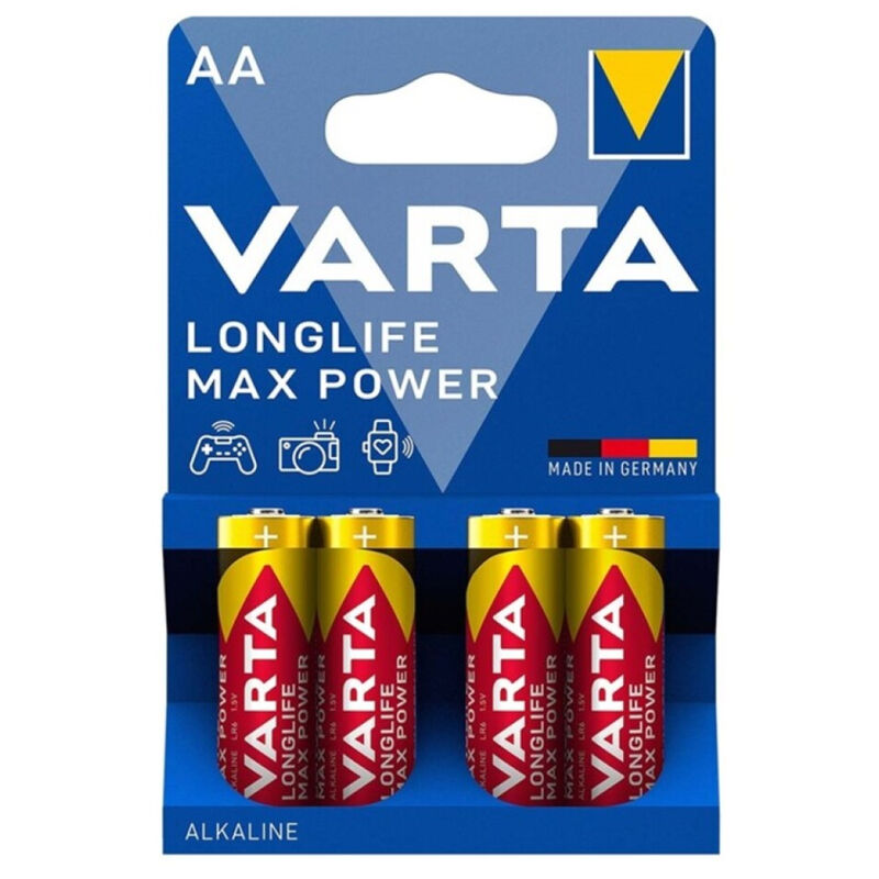 VARTA - MAX POWER ALKALISCHE BATTERIE AA LR6 4 EINHEIT