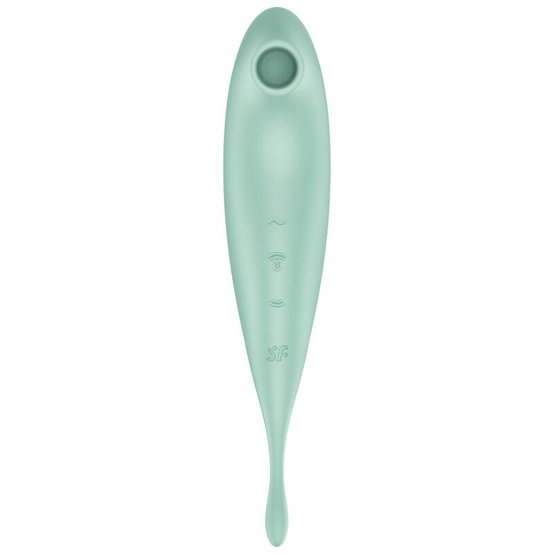 SATISFYER - TWIRLING PRO+ AIR PULSE STIMULATOR & VIBRATOR APP RED