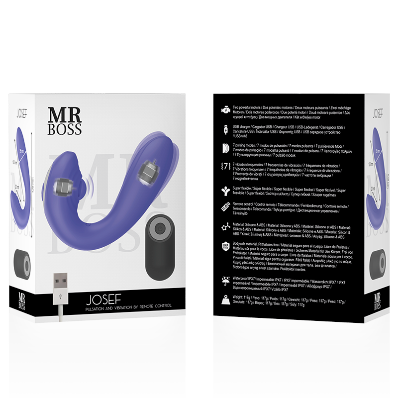 MR BOSS - JOSEF PULSATIONS- UND VIBRATIONSFERNBEDIENUNG FÜR PAARE