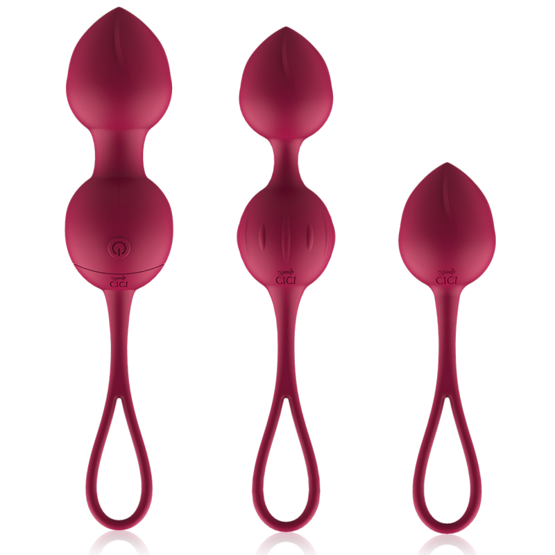 CICI BEAUTY - PREMIUM-SILIKON, 3 VIBRIERENDE KEGEL-PERLEN, FERNBEDIENUNG
