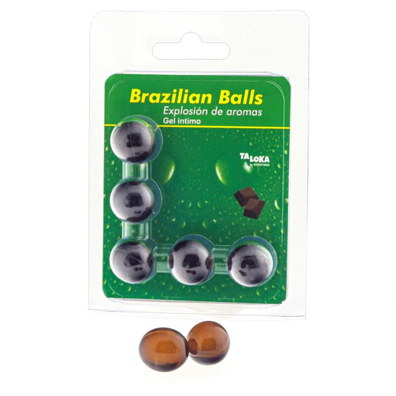 TALOKA - 5 BRASILIANISCHE KUGELN SCHOKOLADE INTIMGEL
