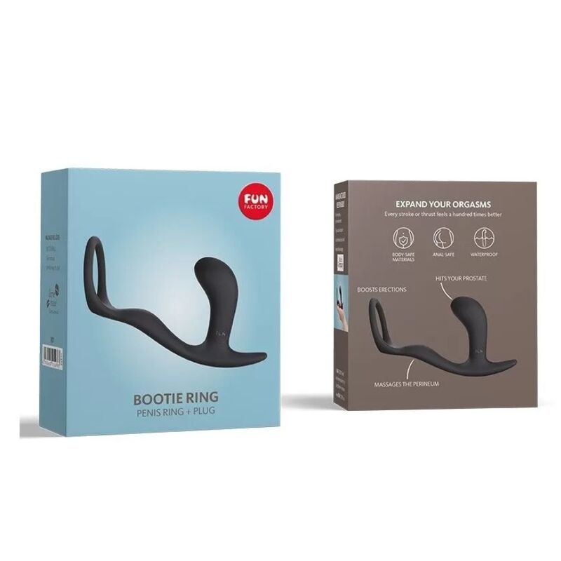 FUN FACTORY - BOOTIE RING LOVERING MIT BUTT PLUG SCHIEFER