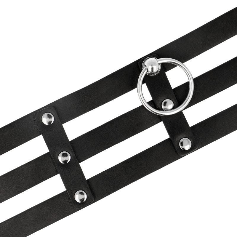 COQUETTE CHIC DESIRE - HALSBAND AUS VEGANEM LEDER IM FETISCHSTIL