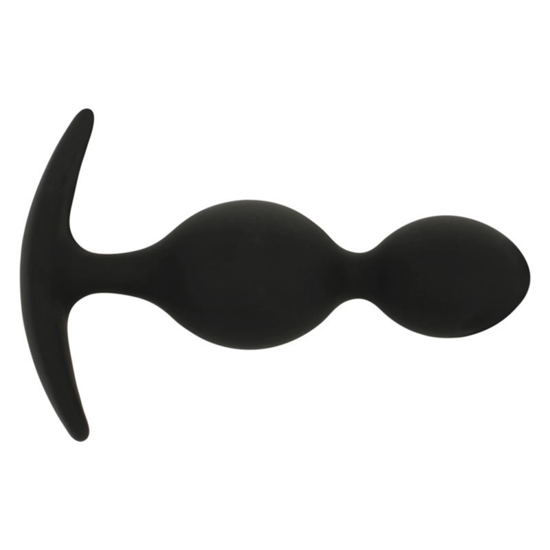 BLACK&SILVER - ORSON PLUG SILICONE 2 ONDE ANALI 9 CM