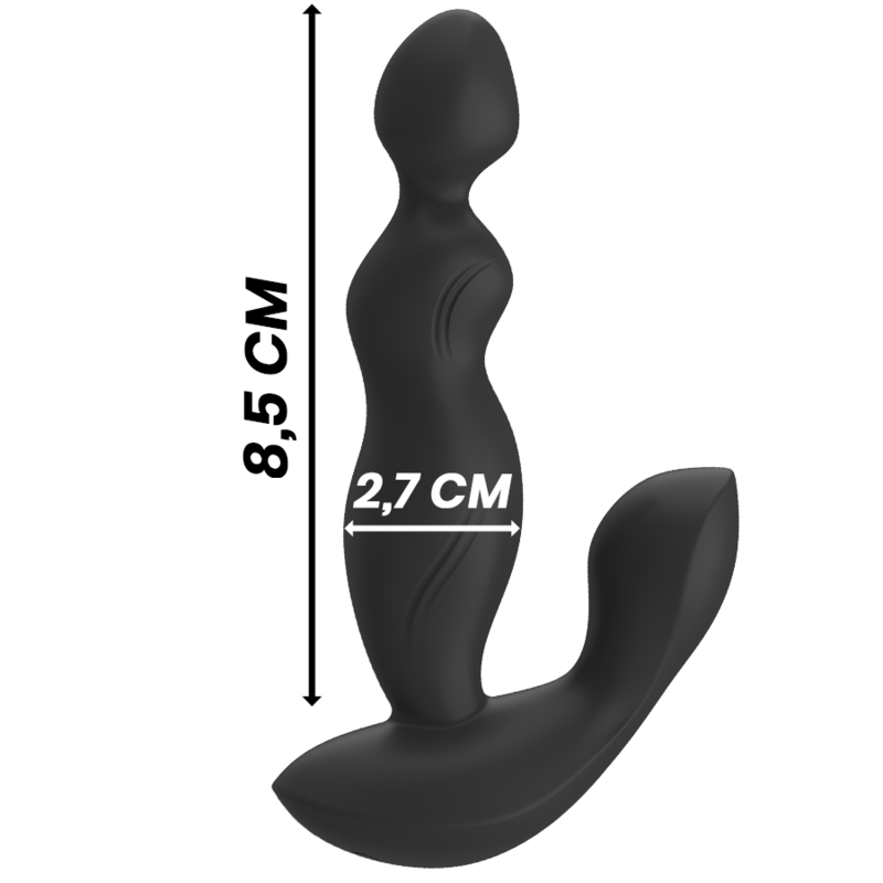 BLACK&SILVER - CORA ANAL PLUG SILICONE TELECOMANDO