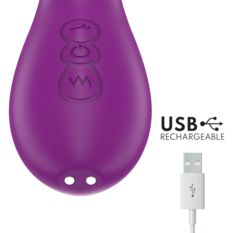 INTENSE - APOLO WIEDERAUFLADBARER MULTIFUNKTIONSVIBRATOR 7 VIBRATIONEN MIT SCHWINGENDEM BEWEGUNGSBLAU
