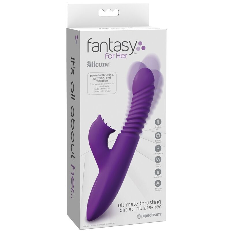 FANTASY FOR HER - KLITORIS-STIMULATOR MIT WÄRME-OSZILLATIONS- UND VIBRATIONSFUNKTION VIOLETT
