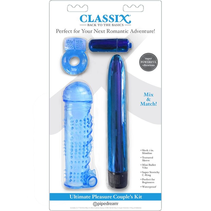 CLASSIX - PAAR-KIT MIT RING, SCHEIDE UND KUGELN BLAU