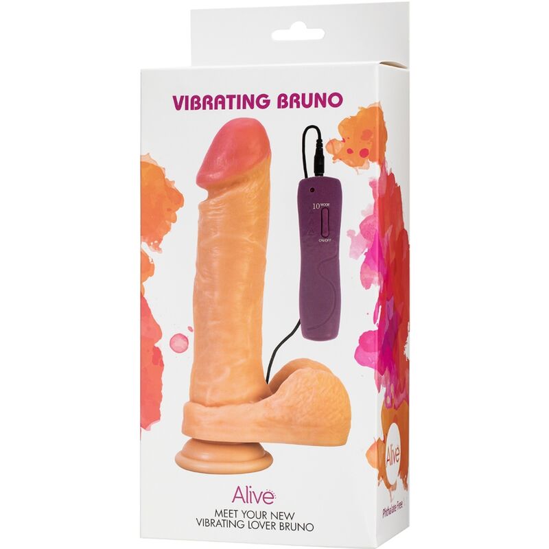 ALIVE - BRUNO VIBRATORE PENE REALISTICO 22 CM