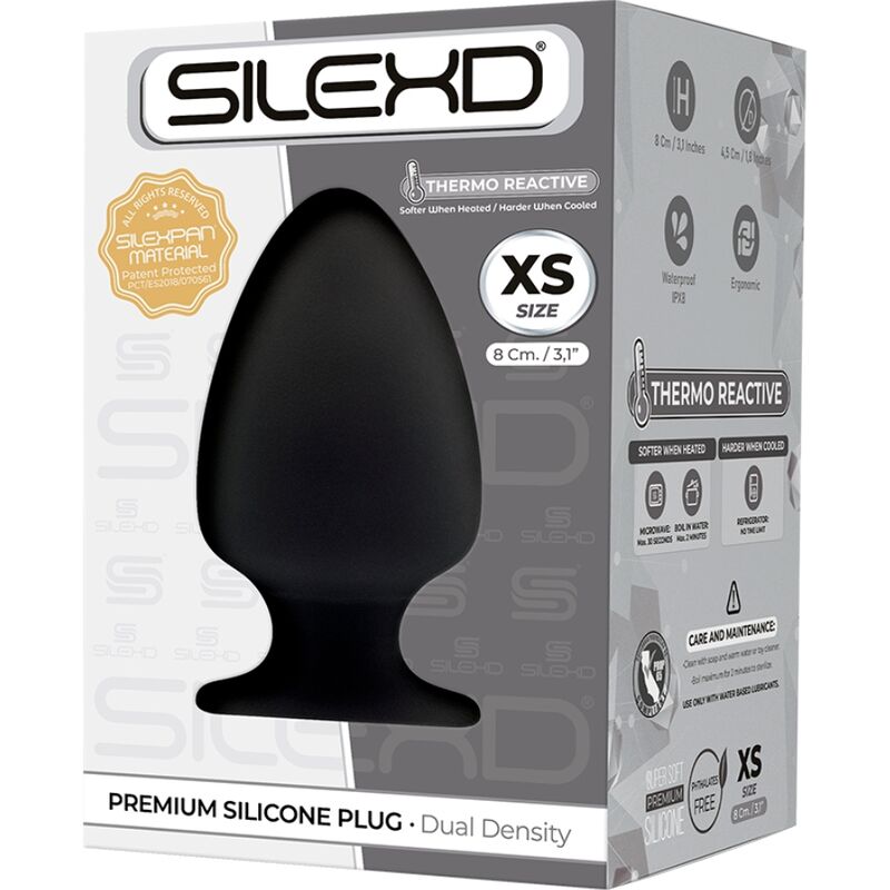 SILEXD - MODELLO 1 TAPPO ANALE PREMIUM SILEXPAN SILICONE PREMIUM TERMOREATTIVO TAGLIA XS