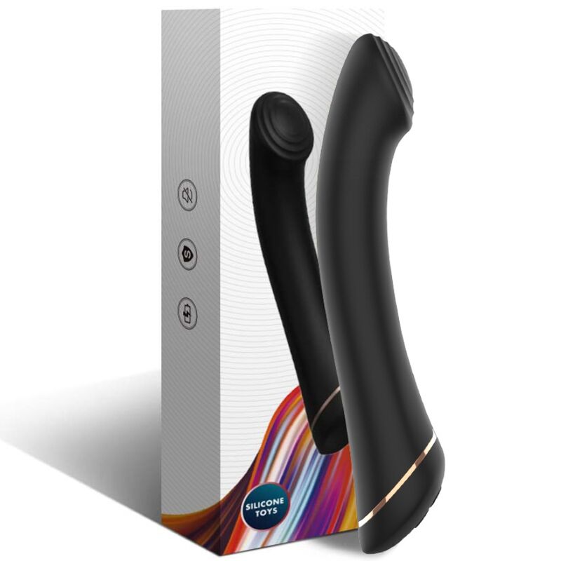 ARMONY - VIBRATORE FALT HEAD SILICONE NERO