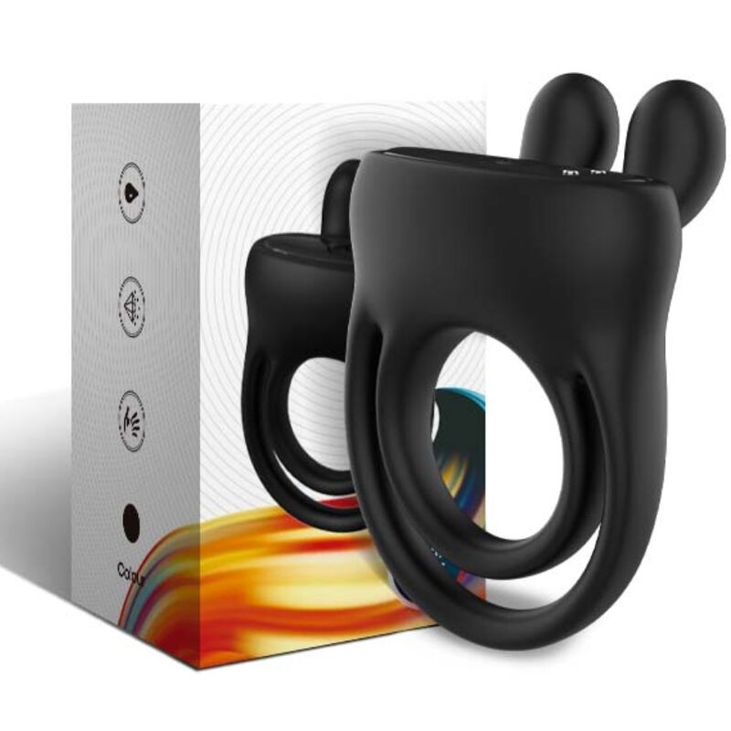 ARMONY - VIBRATORE AD ANELLO CONIGLIO NERO