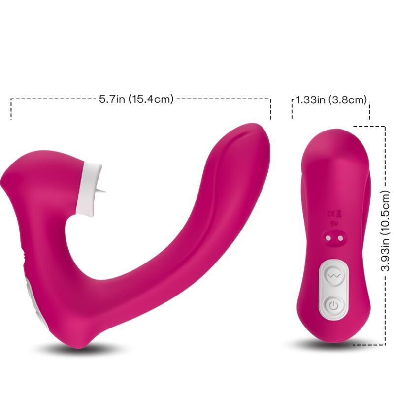 ARMONY - SECRETKISS LECKEN VIBRIERENDE KLITORIS & VIBRATOR GEBOGEN PINK