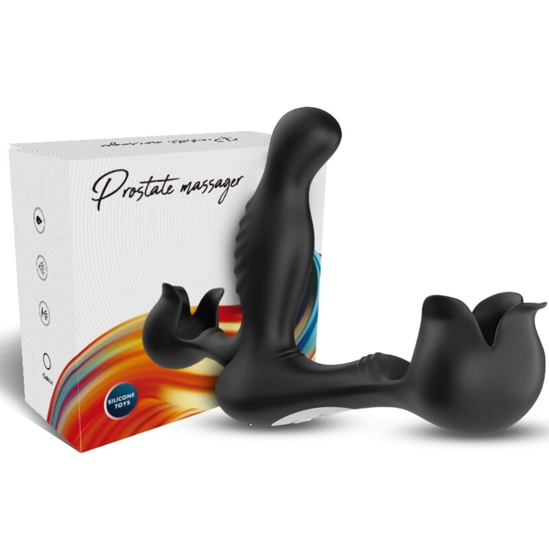 ARMONY - VIBRATORE SURROUND ANALE & STIMOLATORE TESTICOLI TELECOMANDO NERO