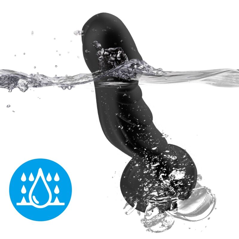 ARMONY - DILDO VIBRATORE E PLUG ANALE TELECOMANDO NERO