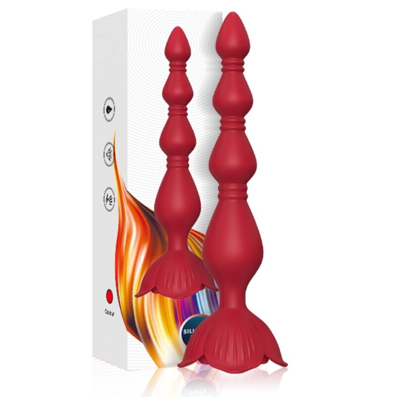 ARMONY - VIBRATORE ROSA PAGODA & PLUG ANALE ROSSO