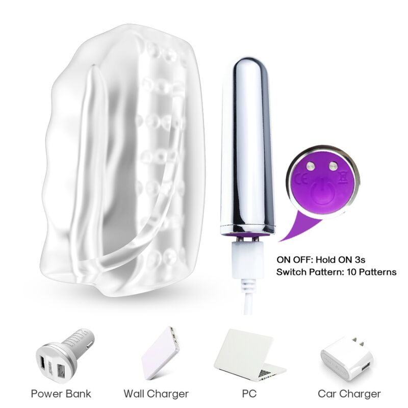 ARMONY - MASTER MASTURBATOR & VIBRATORE TRASPARENTE