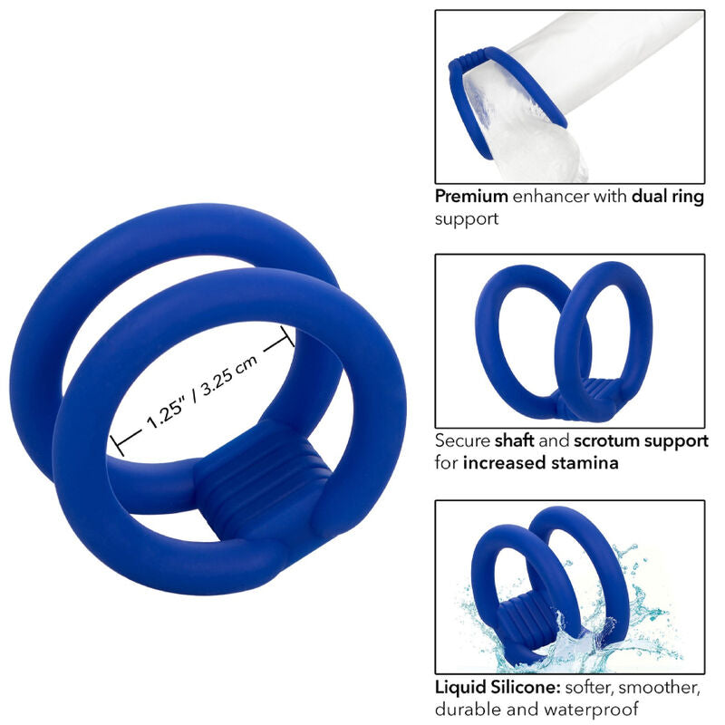 CALEXOTICS - ADMIRAL DUAL COCK CAGE BLU