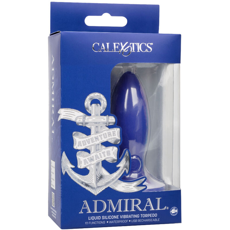 CALEXOTICS - ADMIRAL TORPEDO VIBRATORE ANALE BLU