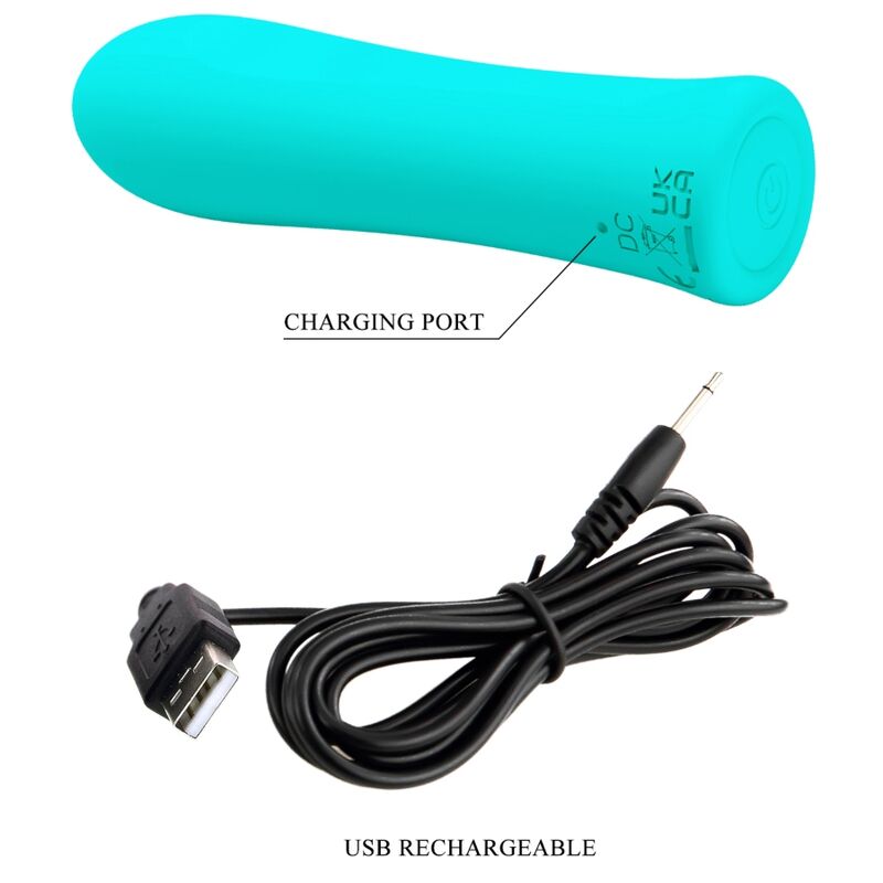 PRETTY LOVE - ALFREDA SUPER POWER VIBRATOR AQUAGRÜN