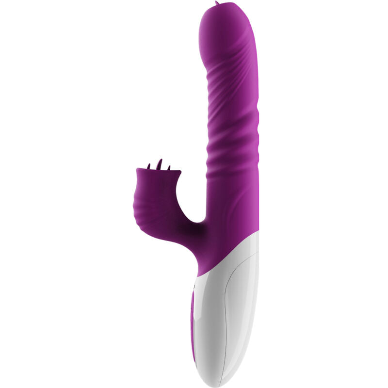 ARMONY - DOPPELZUNGENVIBRATOR & STOSSENDER VIOLETT-WÄRMEEFFEKT