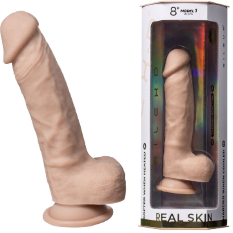 SILEXD - ECHTE HAUT, SUPER REALISTISCHER PENIS, THERMO REAKTIV, 21 CM, PREMIUM SILEXPAN FLESH