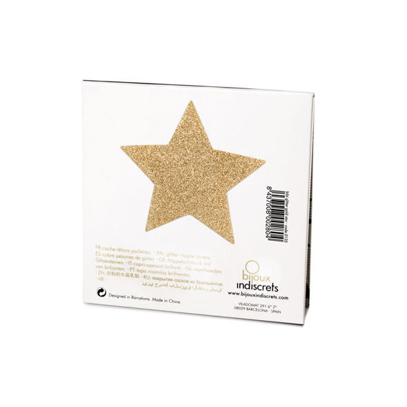 BIJOUX - INDISCRETS COPRI Capezzoli FLASH GOLDEN STAR