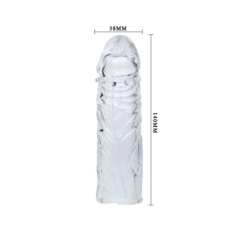 BAILE - TRANSPARENTE PENISABDECKUNG AUS SILIKON 13 CM