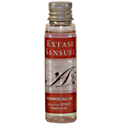 EXTASE SENSUAL - OLIO DA MASSAGGIO EFFETTO CALORE CON FEROMONI DI FRUTTO DELLA PASSIONE TRAVEL 35 ML