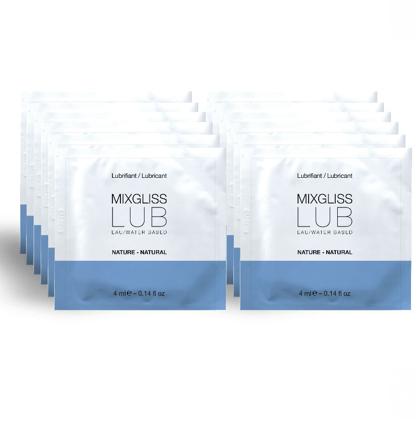 MIXGLISS - LUBRIFICANTE NATURALE A BASE D'ACQUA 12 MONODOSE 4 ML