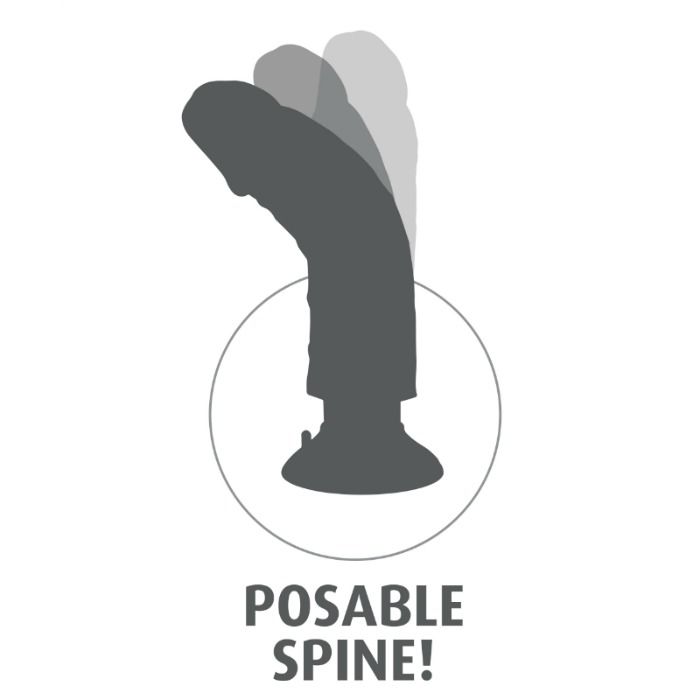 KING COCK - CAZZO VIBRANTE DA 25,5 CM CARNE