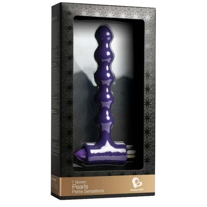 ROCKS-OFF - PLUG ANALE CON VIBRAZIONE E PERLE RIVERLES PETITE SENSATIONS