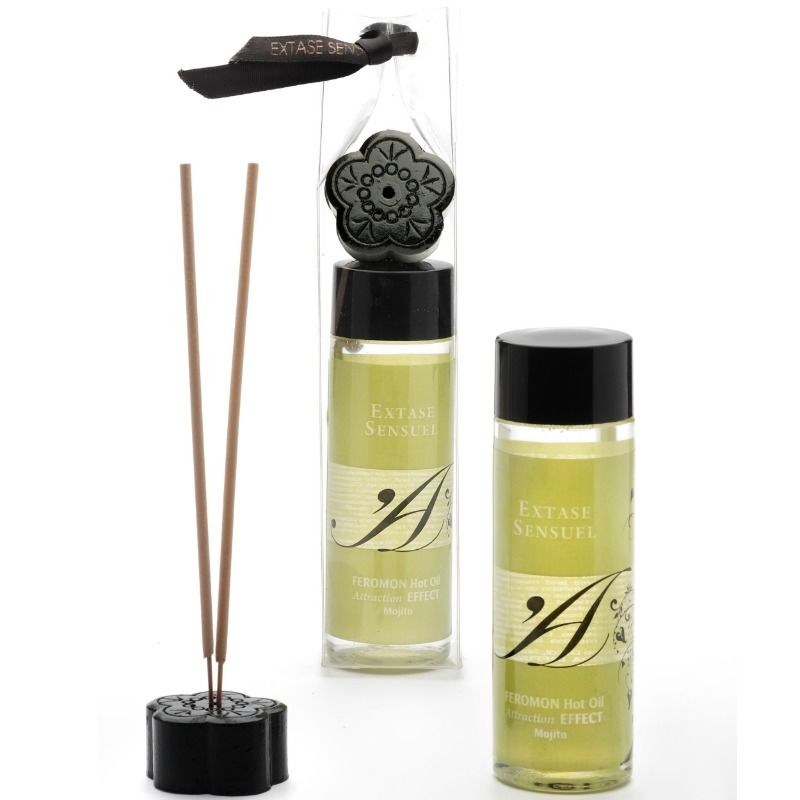 EXTASE SENSUAL - WÄRMEEFFEKT-MASSAGEÖL MIT MOJITO-PHEROMONEN 100 ML
