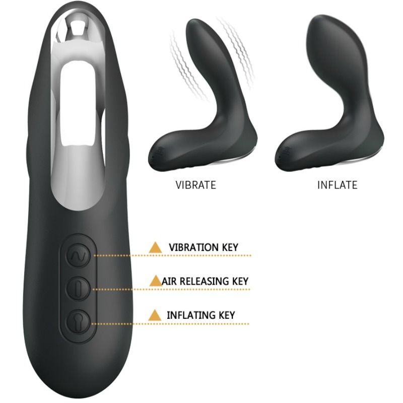 PRETTY LOVE - LEONARD AUFBLASBARER PROSTATAMASSAGEGERÄT MIT VIBRATION
