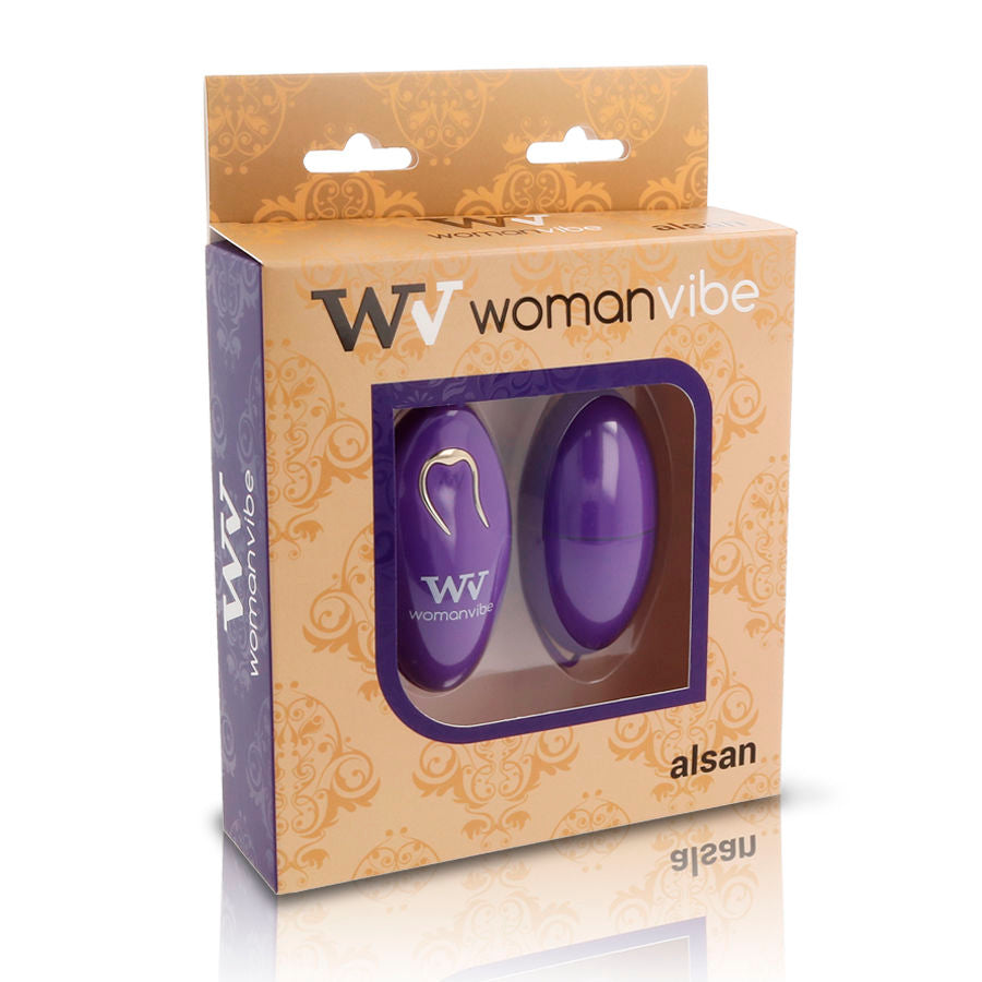 WOMANVIBE - ALSAN EGG FERNBEDIENUNG SCHWARZ SILIKON LILA