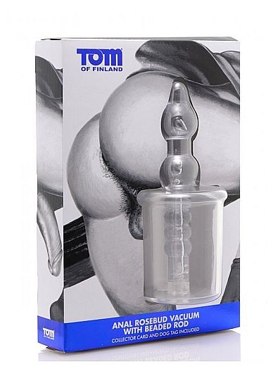 TOM OF FINLAND - ANAL ROSEBUD VACUUM MIT TRANSPARENTEN PERLEN