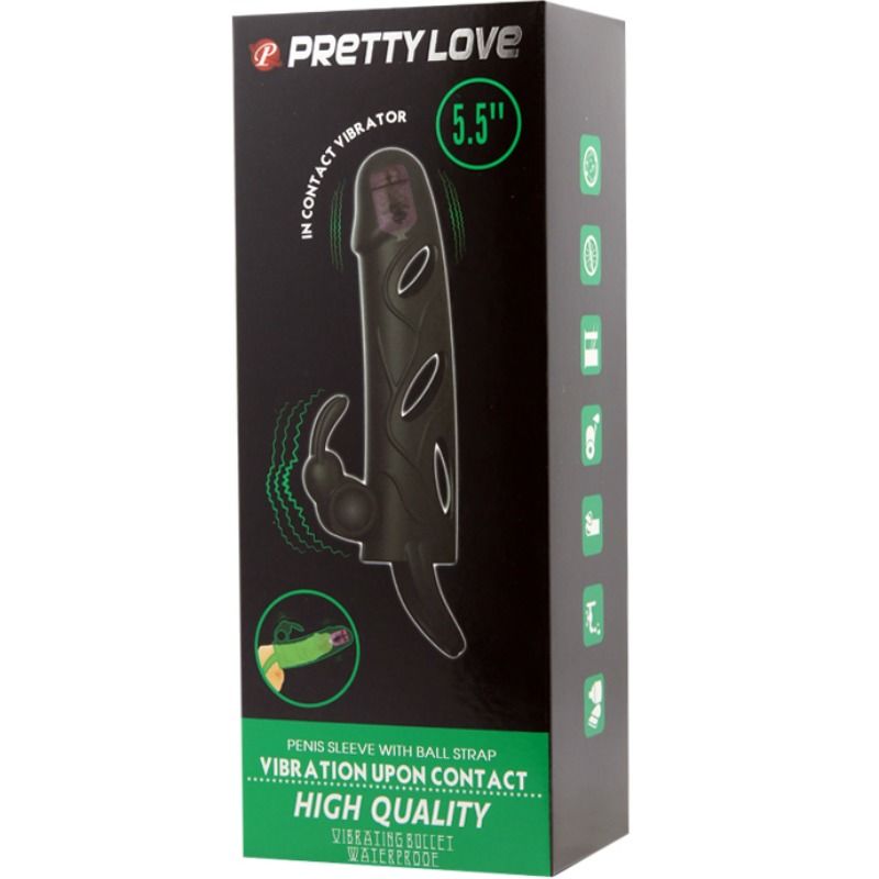 PRETTY LOVE - COVER IN SILICONE CON VIBRAZIONE 14 CM 2.0
