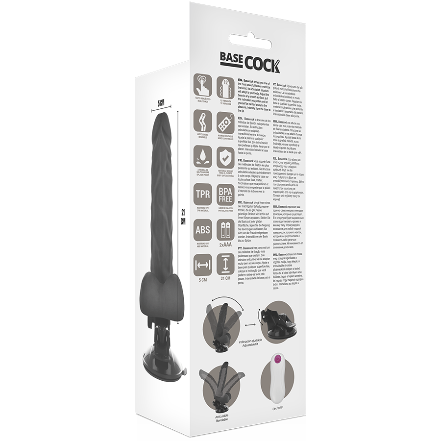 BASECOCK - REALISTISCHES, BIEGSAMES FLEISCH MIT FERNBEDIENUNG 21 CM -O- 5 CM