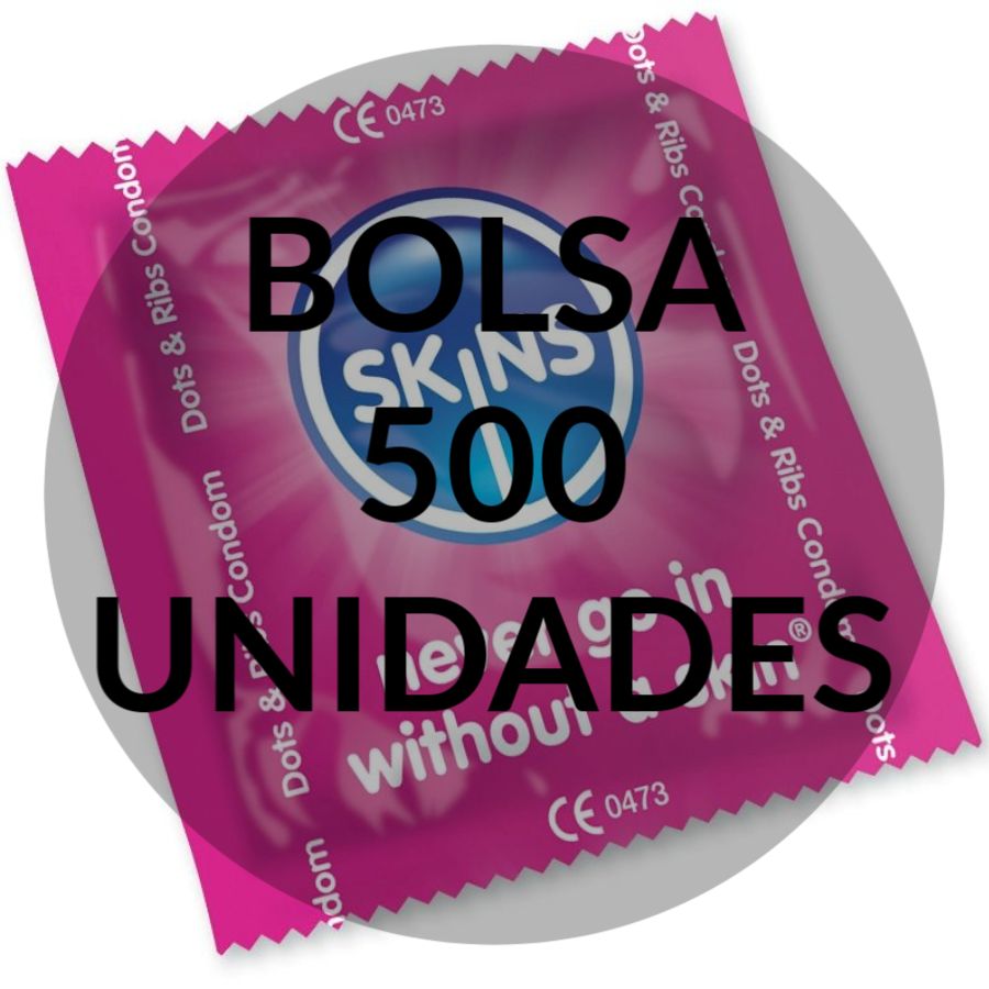 SKINS - PRESERVATIVI PUNTI E STRISCE BUSTA 500 UNITÀ