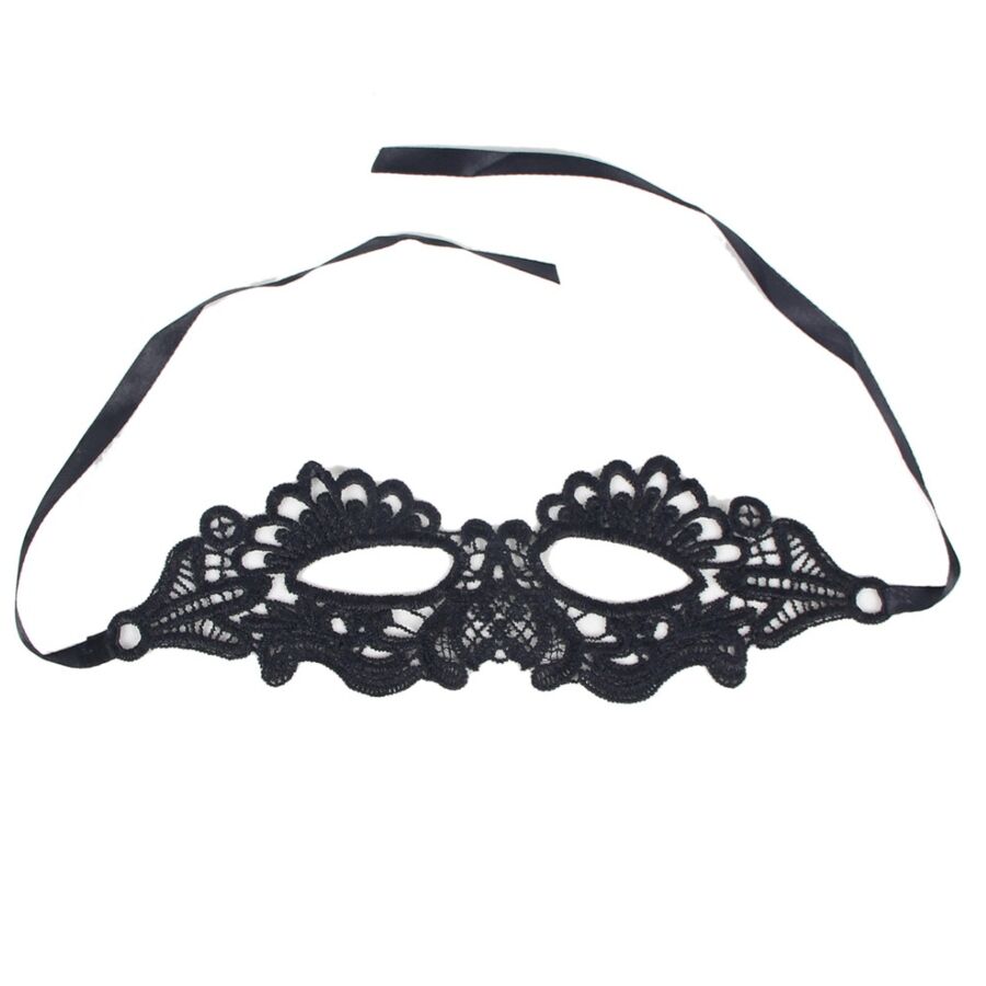 QUEEN LINGERIE - SCHWARZE MASKE EINE GRÖSSE